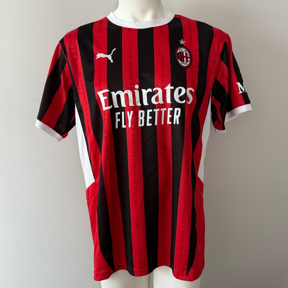 Santiago Gimenez #7 AC Milan New Men’s Serie A Puma Home Soccer Jersey